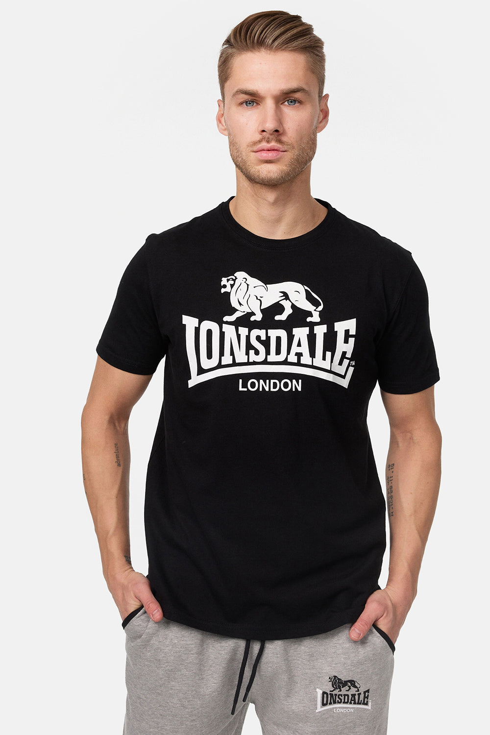 Lonsdale Logo T-Shirt Black