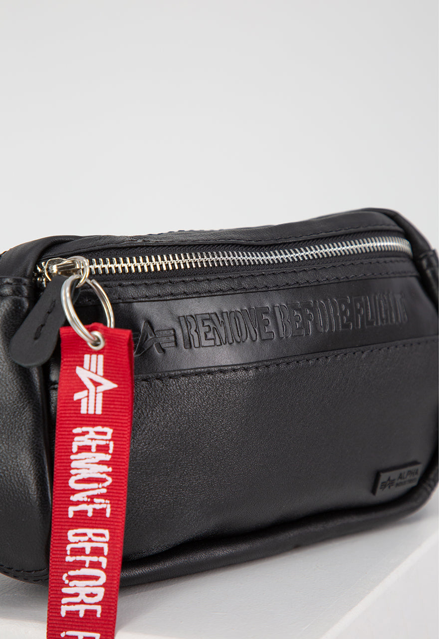 Alpha Industries RBF Leather Waistbag Black
