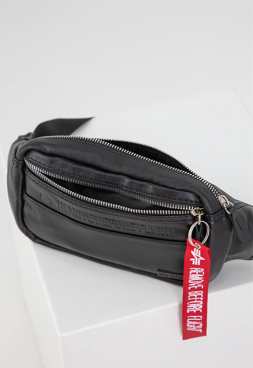 Alpha Industries RBF Leather Waistbag Black