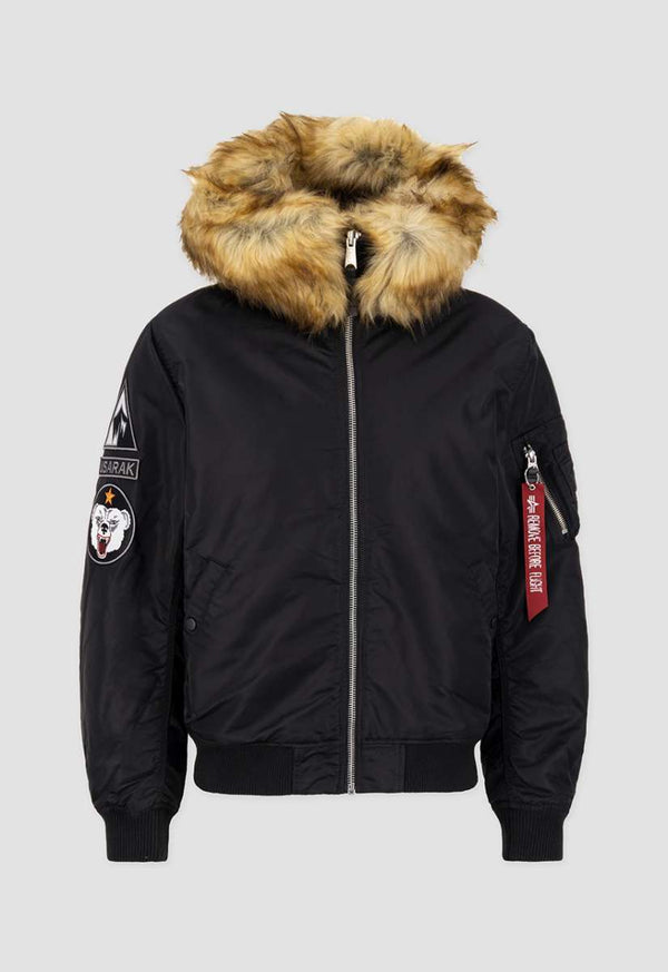 Alpha Industries MA-1 Hooded Arctic Bomberjacke Black