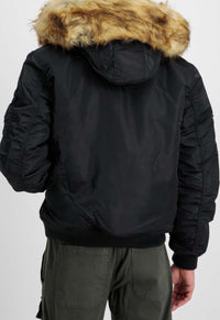 Alpha Industries MA-1 Hooded Arctic Bomberjacke Black