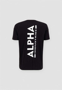 Alpha Industries Backprint T-Shirt Jet Stream Black