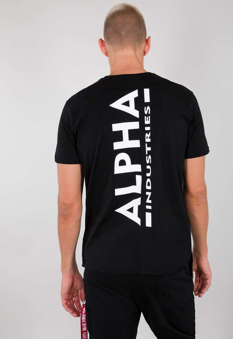 Alpha Industries Backprint T-Shirt Jet Stream Black