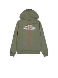 Alpha Industries Signature BP Hoodie Sage Green - Soulsideshop