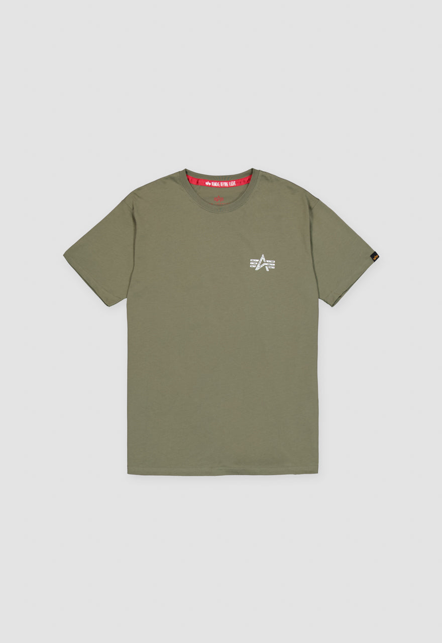 Alpha Industries Signature Back Print T-Shirt sage green - Soulsideshop