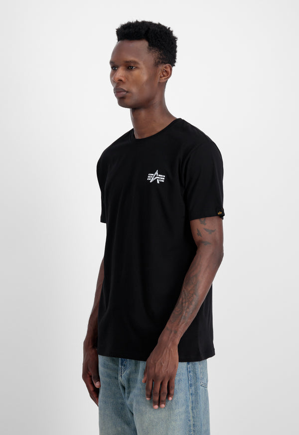 Alpha Industries Signature Back Print T-Shirt Black - Soulsideshop