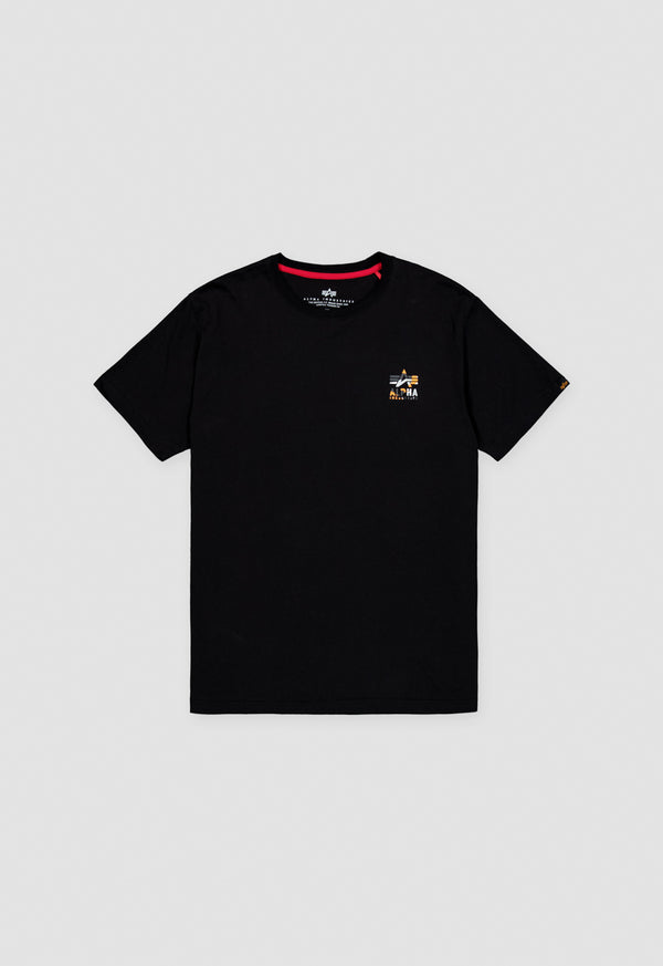 Alpha Industries Camo Logo Puff Print Back Print T-Shirt  Black - Soulsideshop