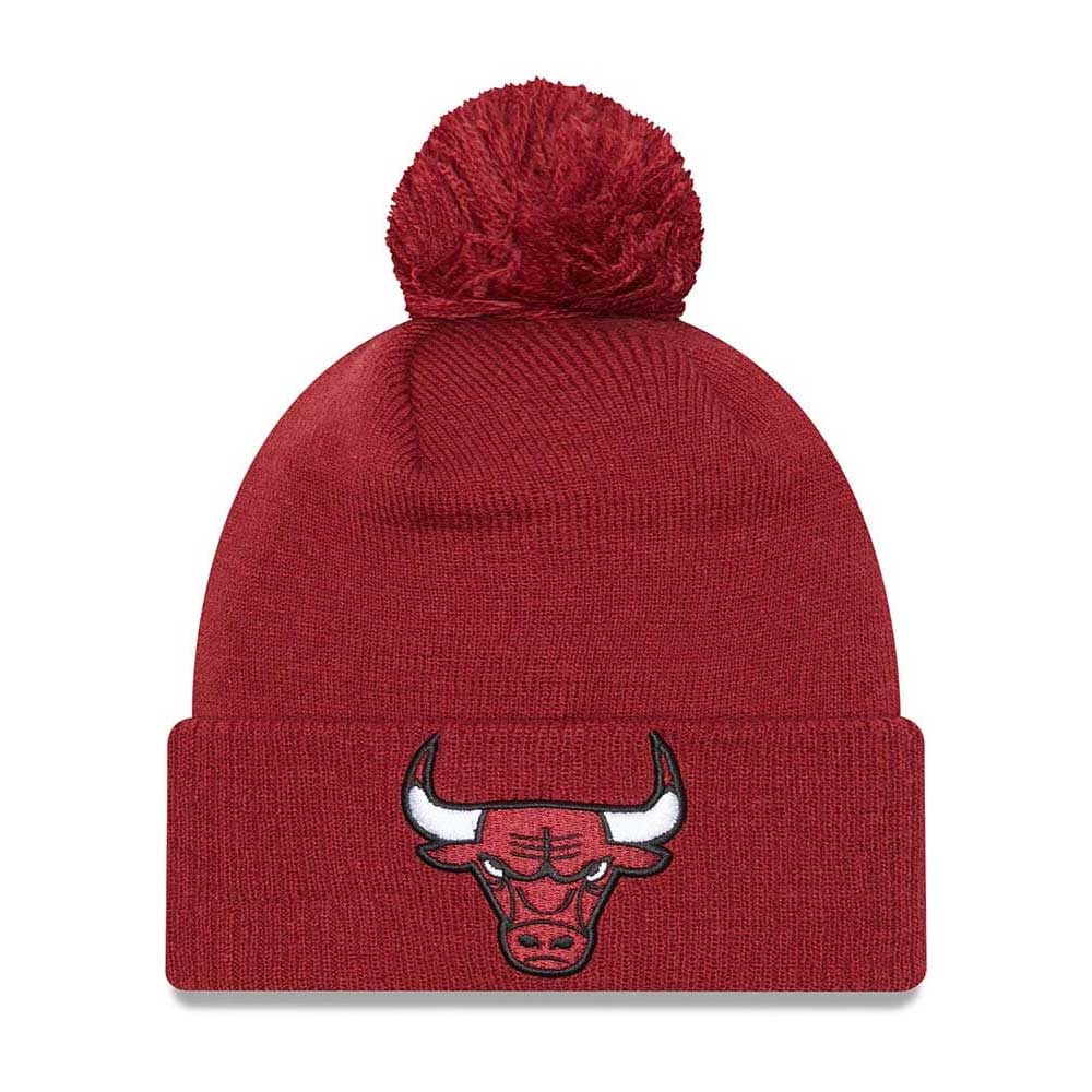 New Era NBA Chicago Bulls Pom Knit Beanie Red