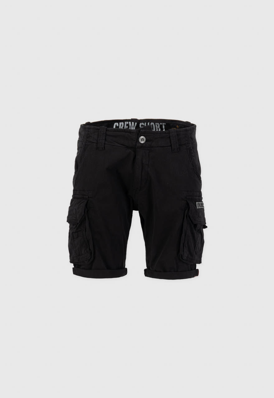 Alpha Industries Crew Cargo Shorts Black - Soulsideshop