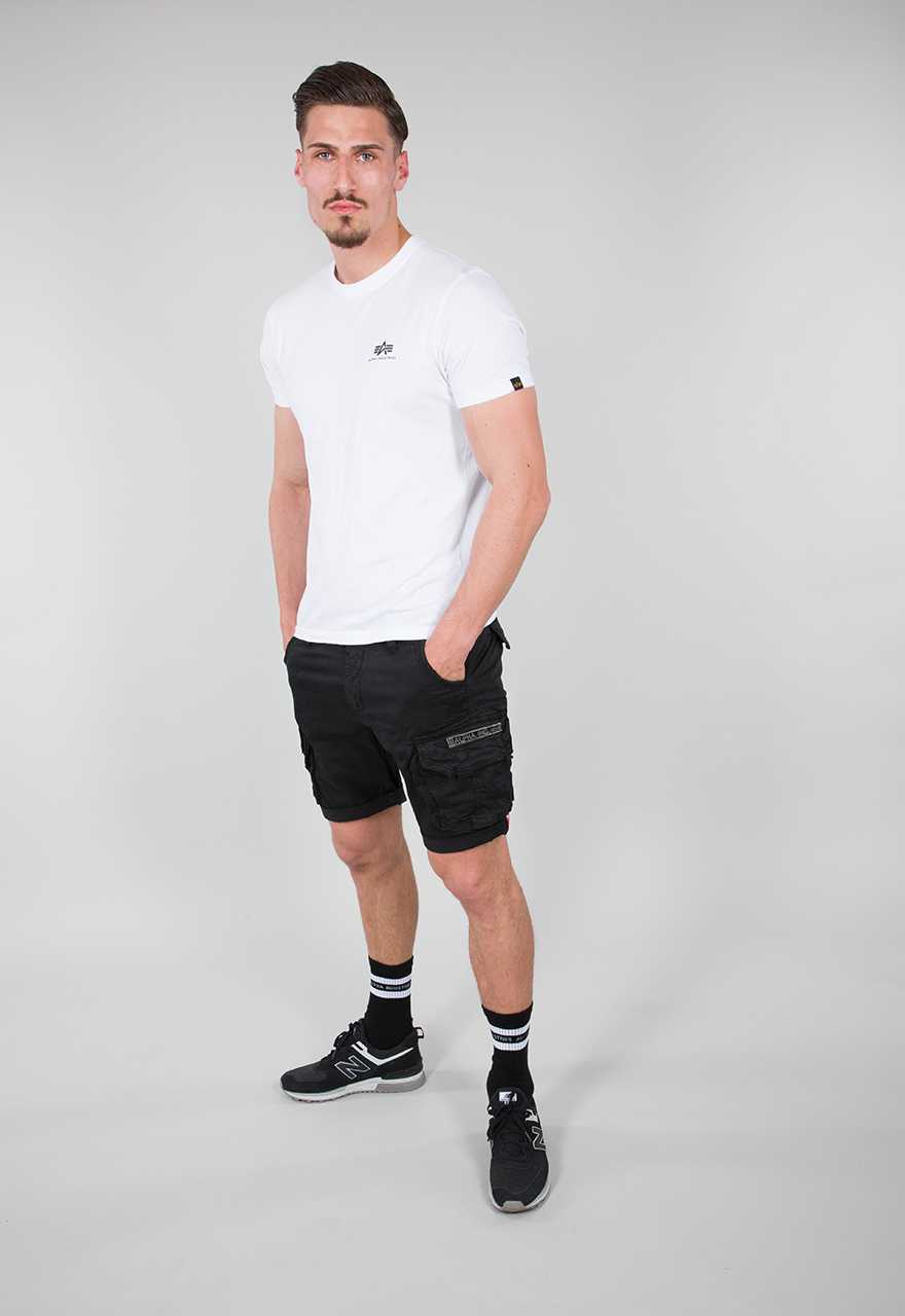 Alpha Industries Crew Cargo Shorts Black - Soulsideshop