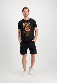 Alpha Industries Crew Cargo Shorts Black - Soulsideshop