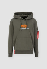 Alpha Industries Basic Hoodie Rubber Dark Olive - Soulsideshop