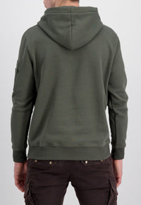 Alpha Industries Basic Hoodie Rubber Dark Olive - Soulsideshop