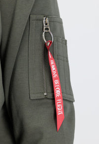 Alpha Industries Basic Hoodie Rubber Dark Olive - Soulsideshop