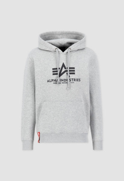 Alpha Industries Basic Hoodie Heather Grey - Soulsideshop