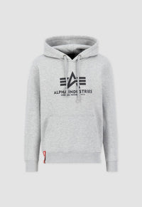 Alpha Industries Basic Hoodie Heather Grey - Soulsideshop