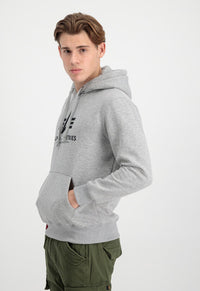 Alpha Industries Basic Hoodie Heather Grey - Soulsideshop
