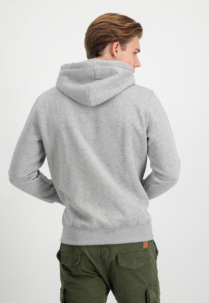 Alpha Industries Basic Hoodie Heather Grey - Soulsideshop