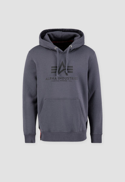 Alpha Industries Basic Hoodie Heather Grey /Black - Soulsideshop