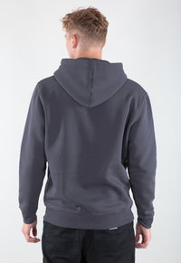 Alpha Industries Basic Hoodie Heather Grey /Black - Soulsideshop