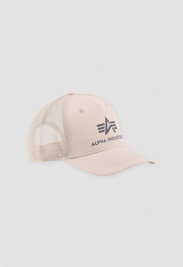 Alpha Industries Basic Trucker Cap Jet Stream White