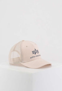 Alpha Industries Basic Trucker Cap Jet Stream White