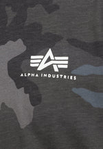 Alpha Industries Basic T-Shirt Small Logo Black Camou
