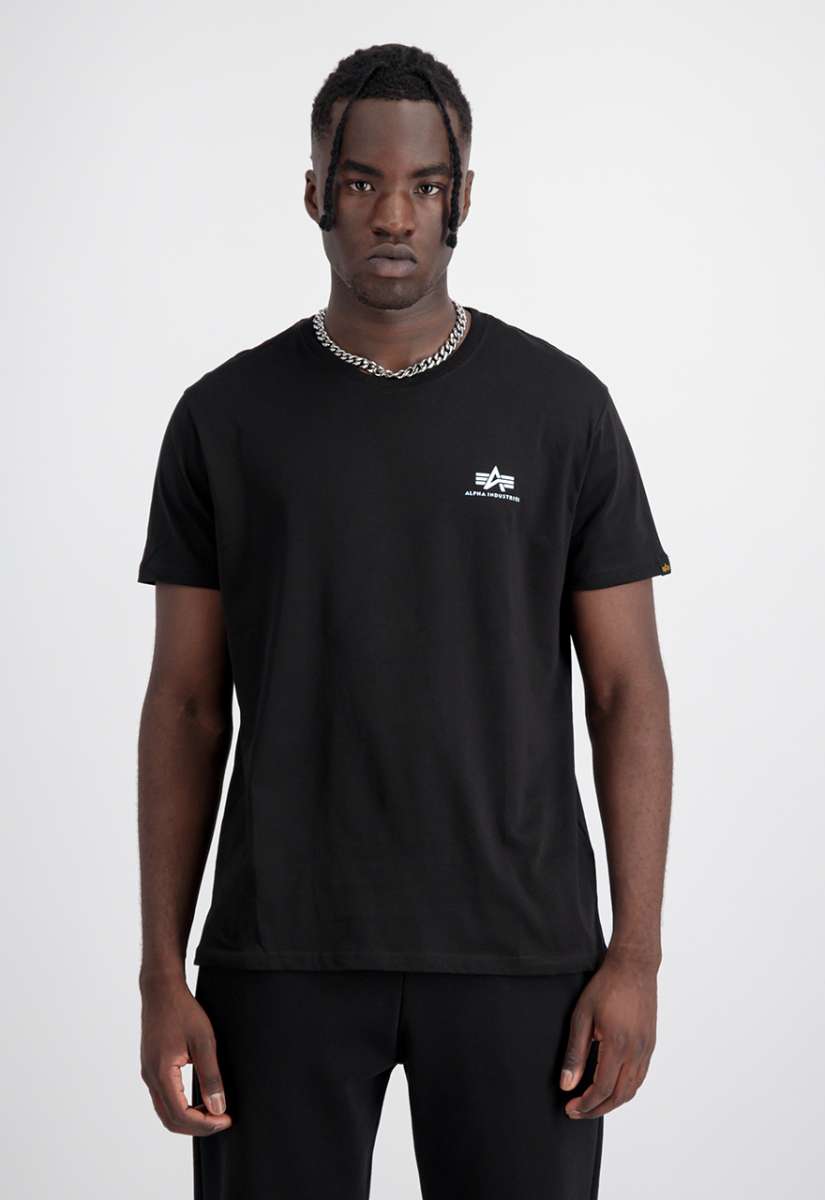 Alpha Industries Basic T-Shirt Small Logo Black