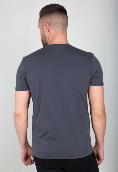 Alpha Industries Basic T-Shirt Small Logo GreyBlack
