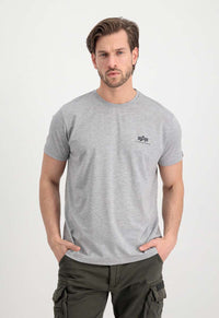 Alpha Industries Basic T-Shirt Small Grey Heather