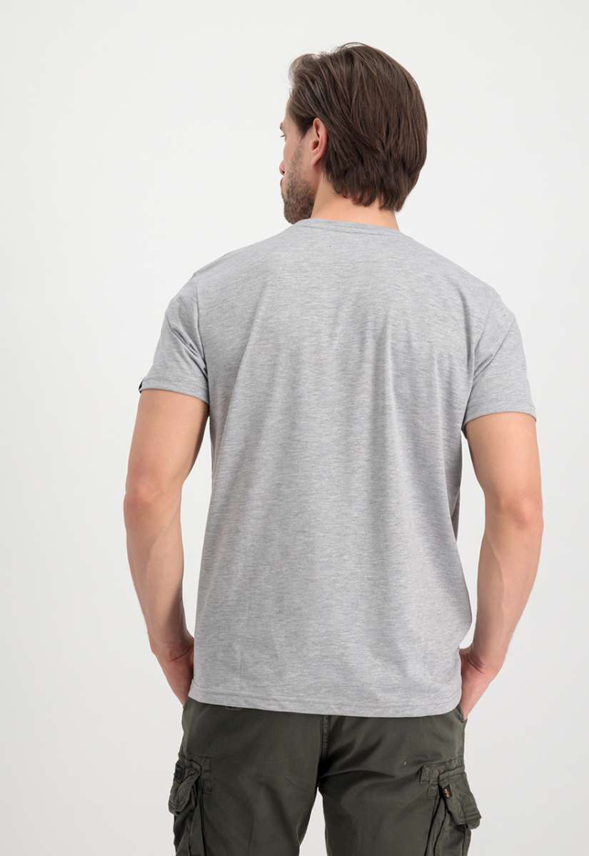 Alpha Industries Basic T-Shirt Small Grey Heather