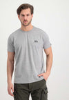 Alpha Industries Basic T-Shirt Small Grey Heather