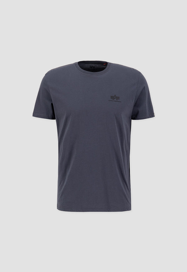 Alpha Industries Basic T-Shirt Small Logo Grey/Black - Soulsideshop