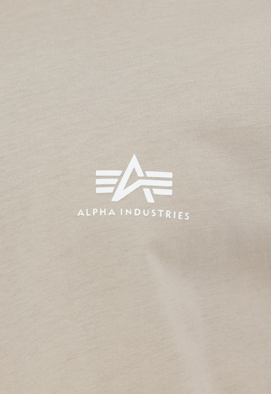 Alpha Industries Basic T-Shirt Small Logo Vintage Sand - Soulsideshop