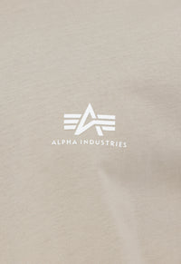 Alpha Industries Basic T-Shirt Small Logo Vintage Sand - Soulsideshop