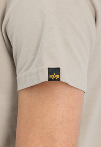 Alpha Industries Basic T-Shirt Small Logo Vintage Sand - Soulsideshop