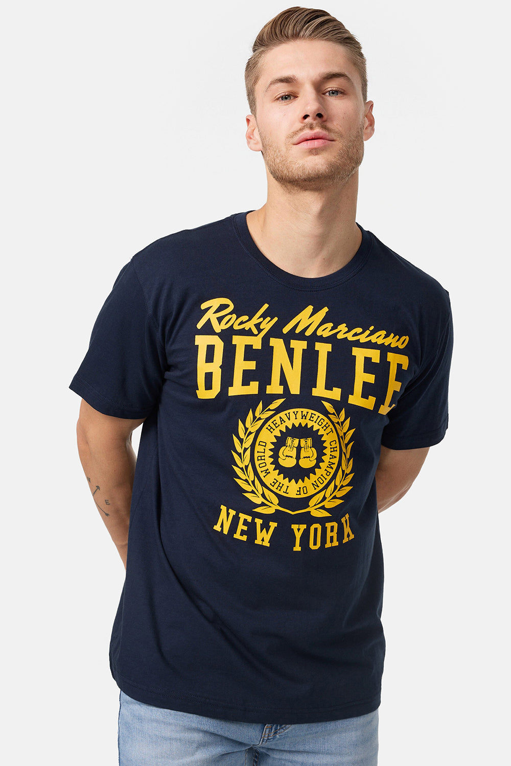 Benlee DUXBURY T-Shirt Blue Dark Navy