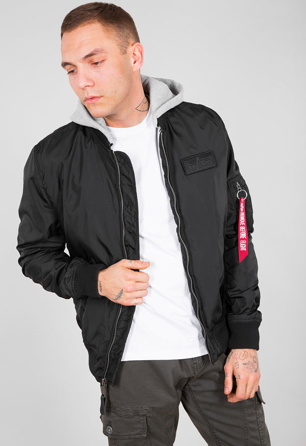 Alpha Industries MA-1 TT Hood Bomberjacke Black