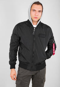 Alpha Industries MA-1 TT Hood Bomberjacke Black