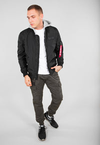 Alpha Industries MA-1 TT Hood Bomberjacke Black