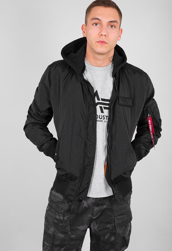 Alpha Industries MA-1 TT Hood Bomberjacke Black Black