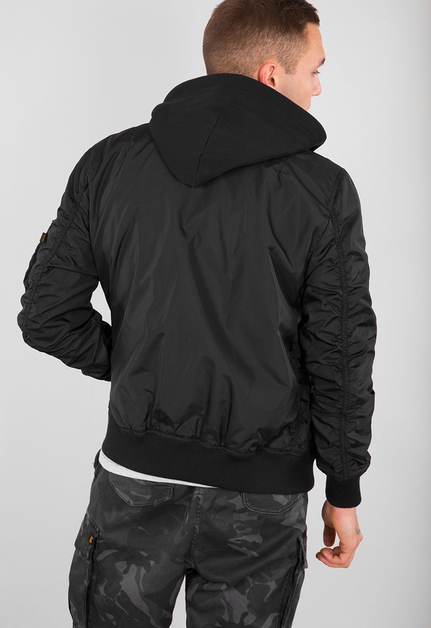 Alpha Industries MA-1 TT Hood Bomberjacke Black Black