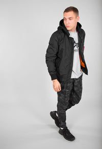 Alpha Industries MA-1 TT Hood Bomberjacke Black Black