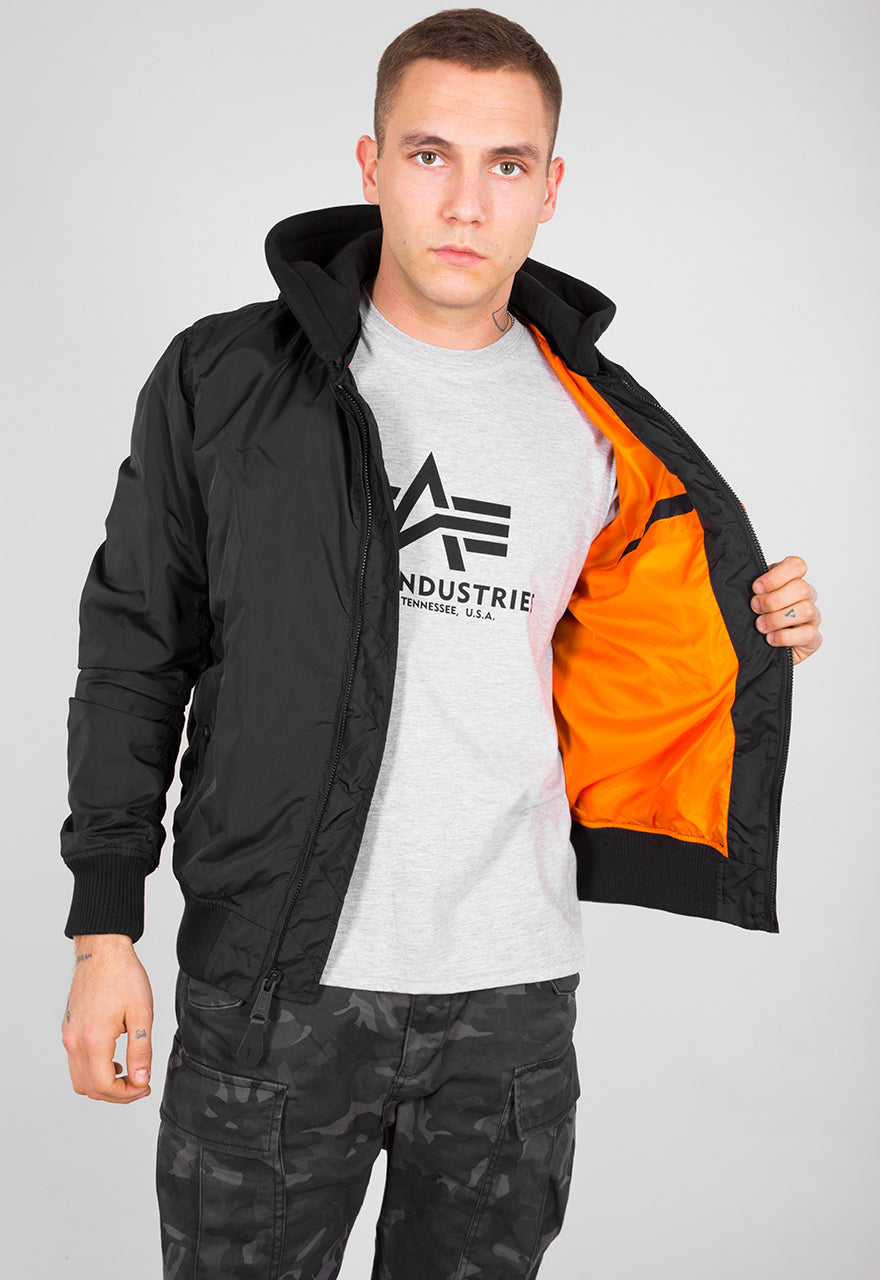 Alpha Industries MA-1 TT Hood Bomberjacke Black Black