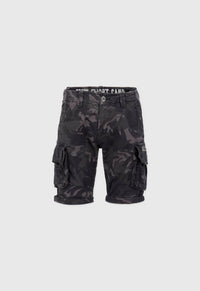 Alpha Industries Crew Cargo Shorts Black Camou - Soulsideshop