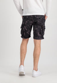 Alpha Industries Crew Cargo Shorts Black Camou - Soulsideshop