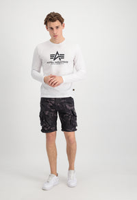 Alpha Industries Crew Cargo Shorts Black Camou - Soulsideshop