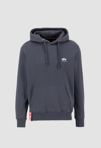 Alpha Industries Basic Hoodie Small Logo Grey/Black - Soulsideshop