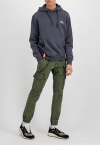 Alpha Industries Basic Hoodie Small Logo Grey/Black - Soulsideshop