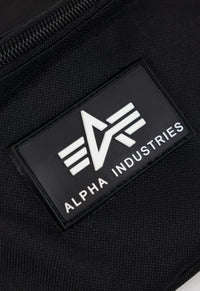 Alpha Industries Rubber Print Waistbag Black - Soulsideshop